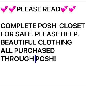 800++ ITEMS! LARGE/beautiful Posh closet inventory